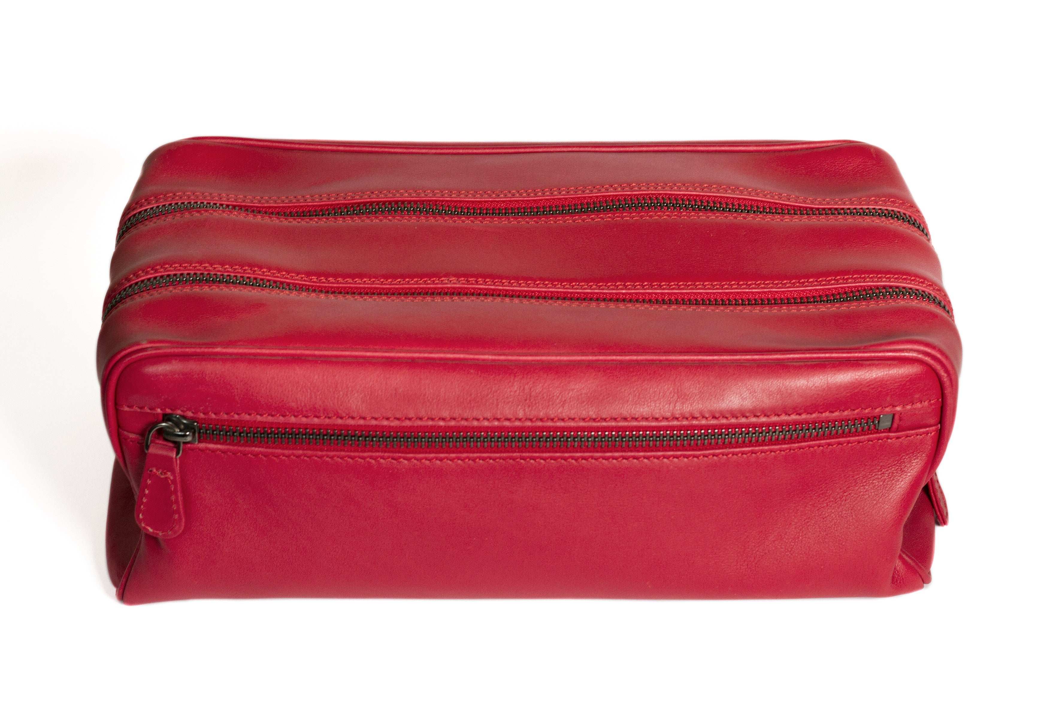 Large NecessaireLAMB NAPPA LEATHER TWO POCKET - Rivolta 1883