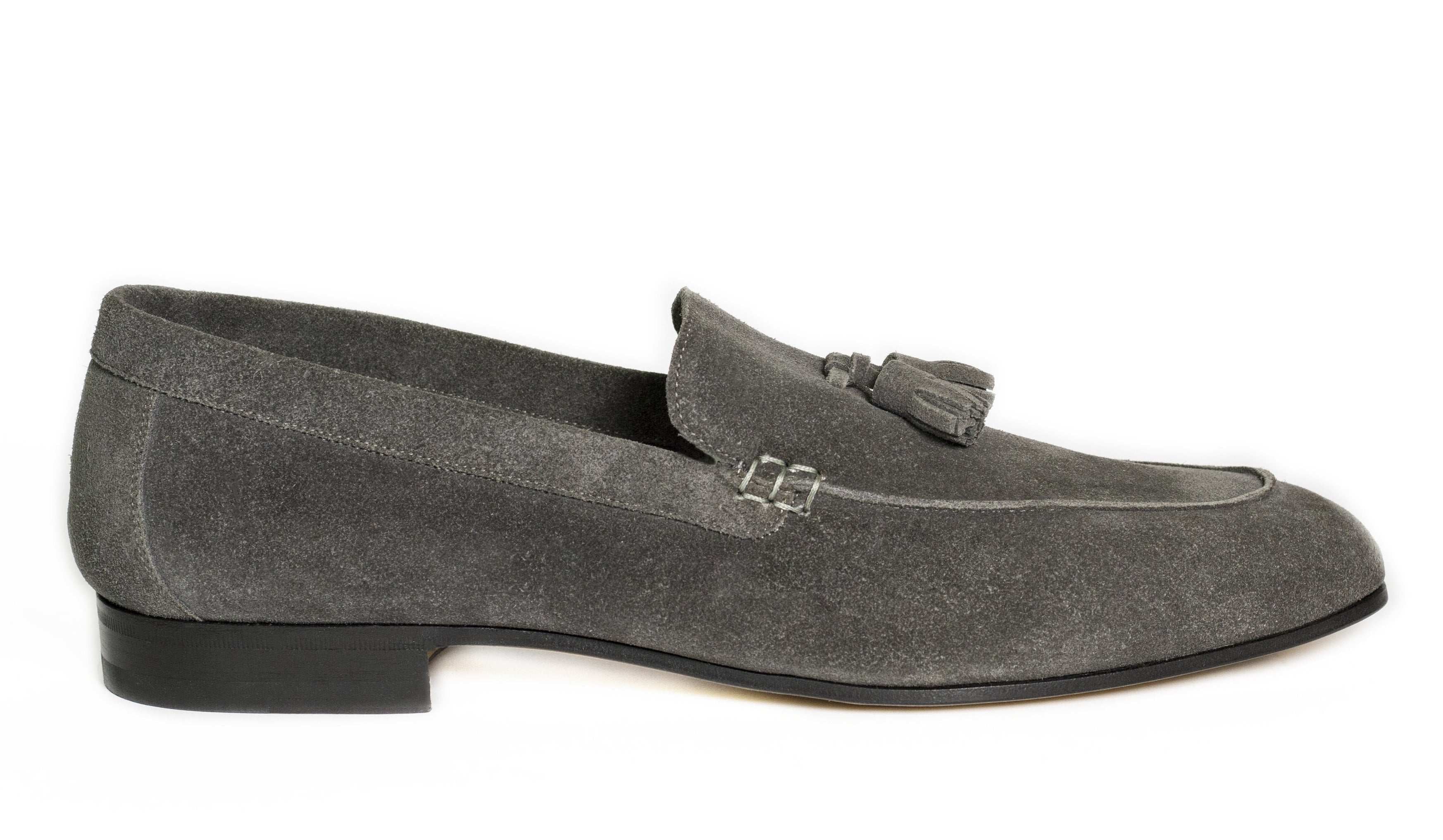 LOAFER UNLINED WITH TASSELS SUEDE LEATHER - Rivolta 1883