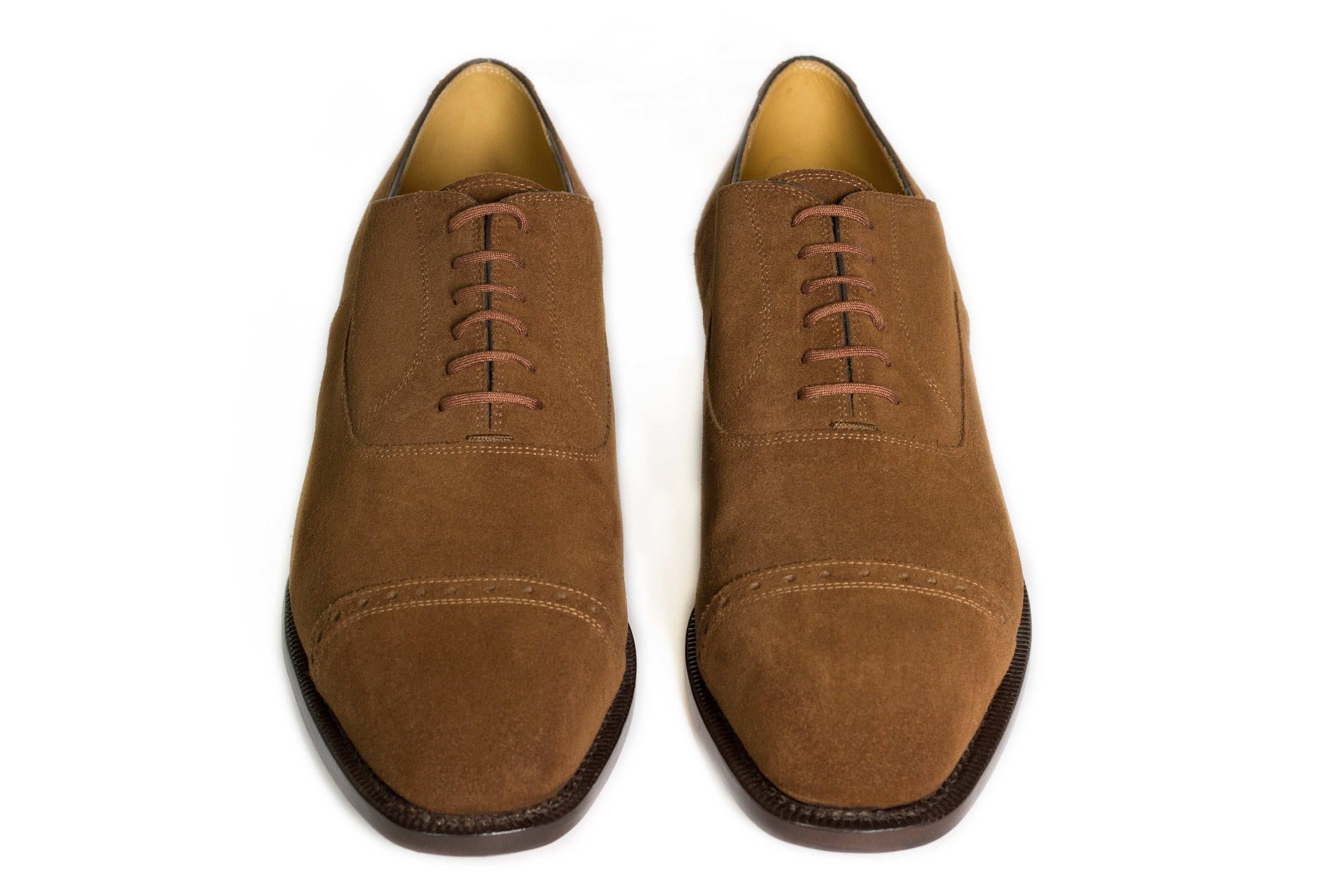 OXFORD SEMI.FULL BROGUE WITH TOE CAP IN FULL GRAIN LEATHER AND SUEDE LEATHER - Rivolta 1883