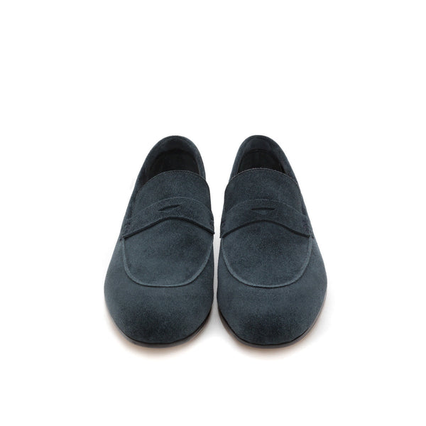 LOAFER UNLINED WITH PENNY STRAP SUEDE LEATHER GLACIER