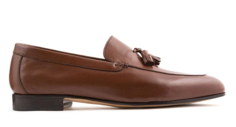 LOAFER UNLINED WITH TASSELS CALF LEATHER