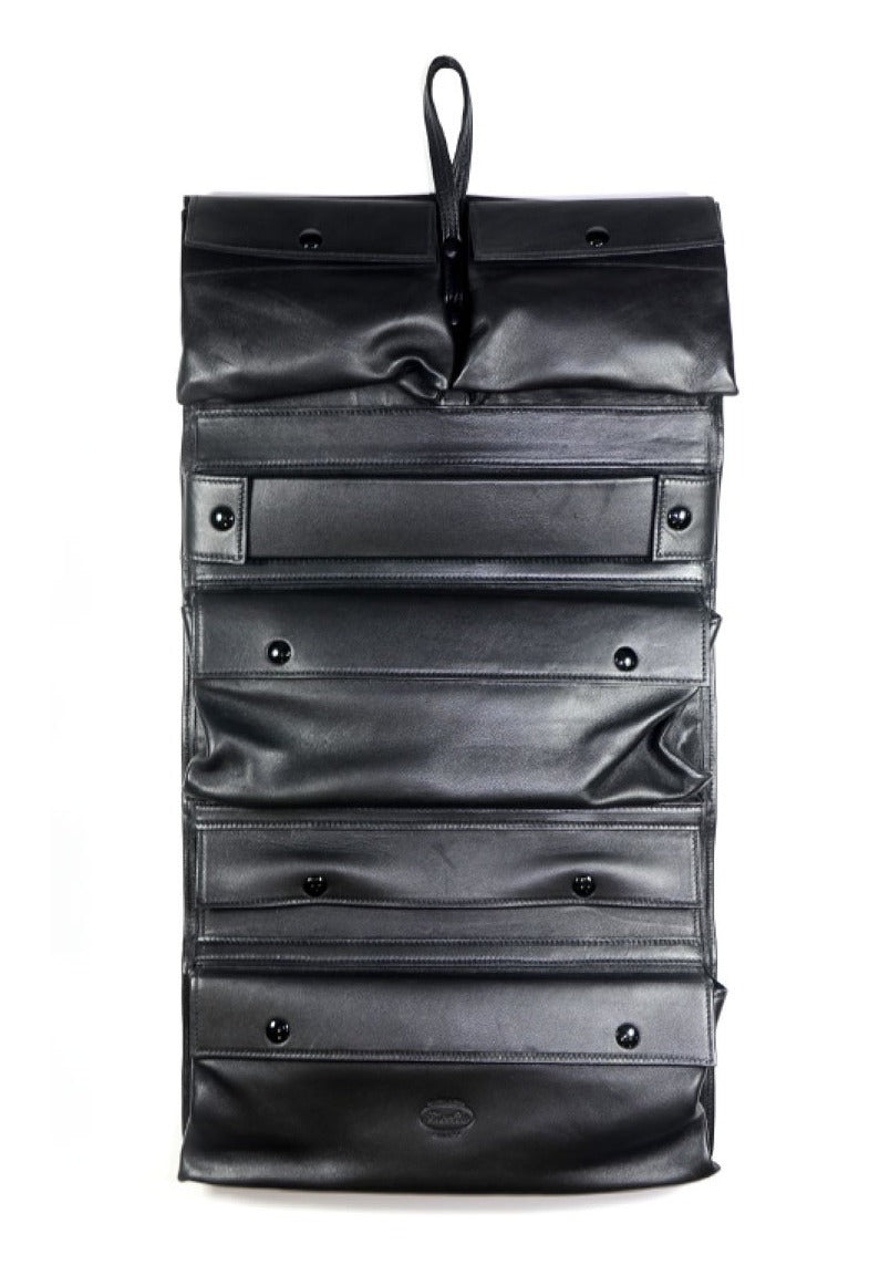Large Foldable Necessaire IN NAPPA LAMB LEATHER - Rivolta 1883