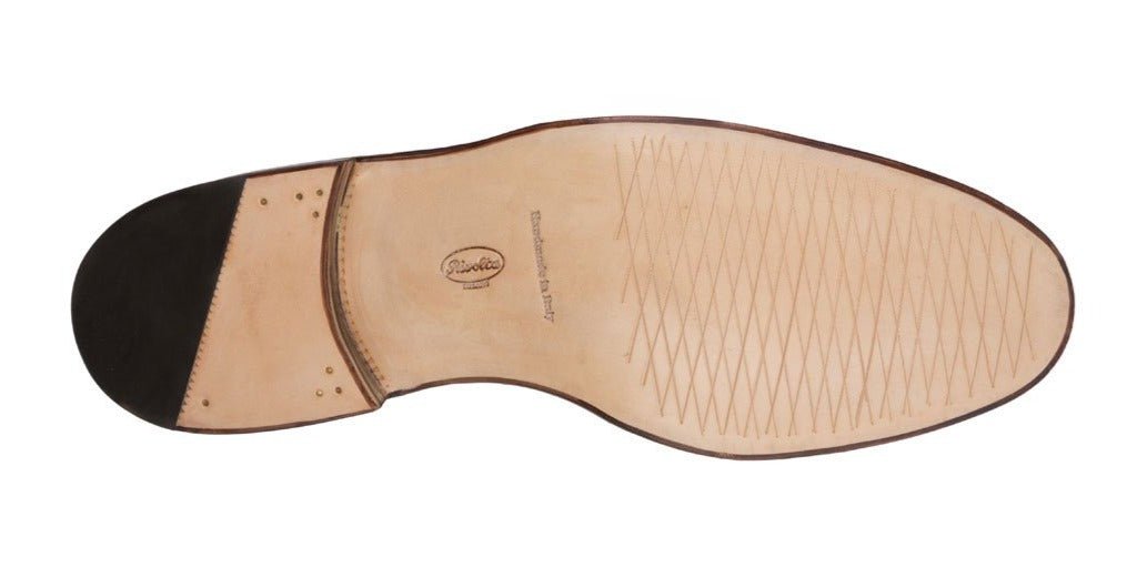 OXFORD FULL BROGUE WITH WING CAP IN FULL GRAIL LEATHER WITH CANVAS - Rivolta 1883