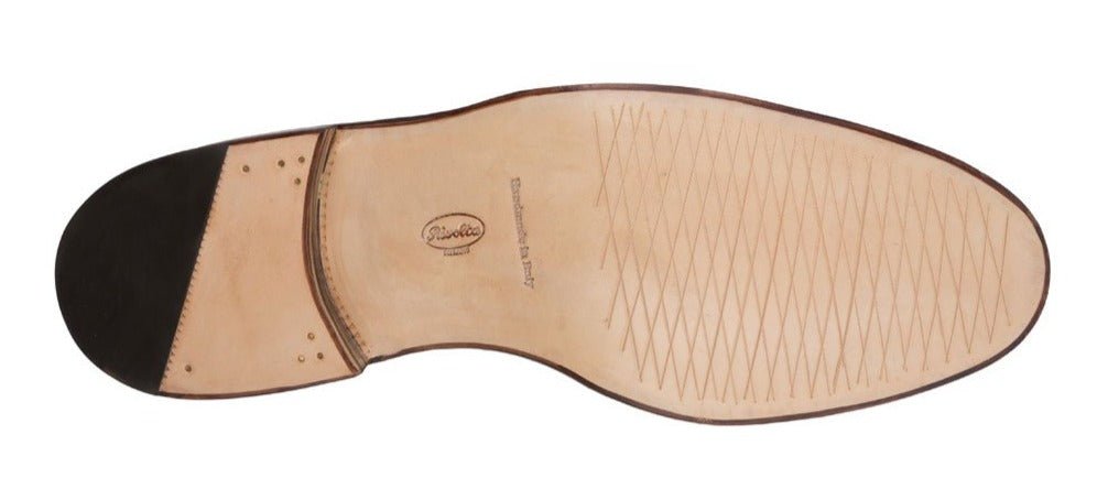 OXFORD SEMI.FULL BROGUE WITH TOE CAP IN FULL GRAIN LEATHER AND SUEDE LEATHER - Rivolta 1883