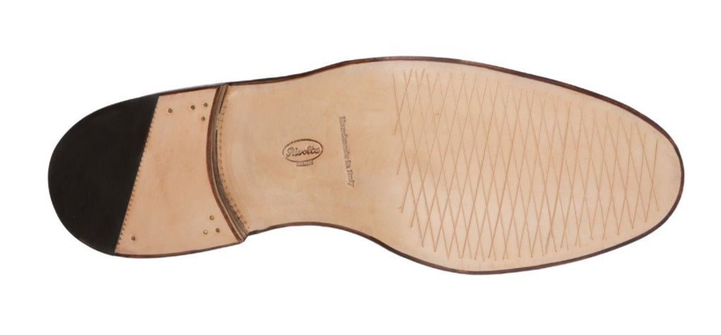 OXFORD SEMI.FULL BROGUE WITH TOE CAP IN FULL GRAIN LEATHER AND SUEDE LEATHER - Rivolta 1883