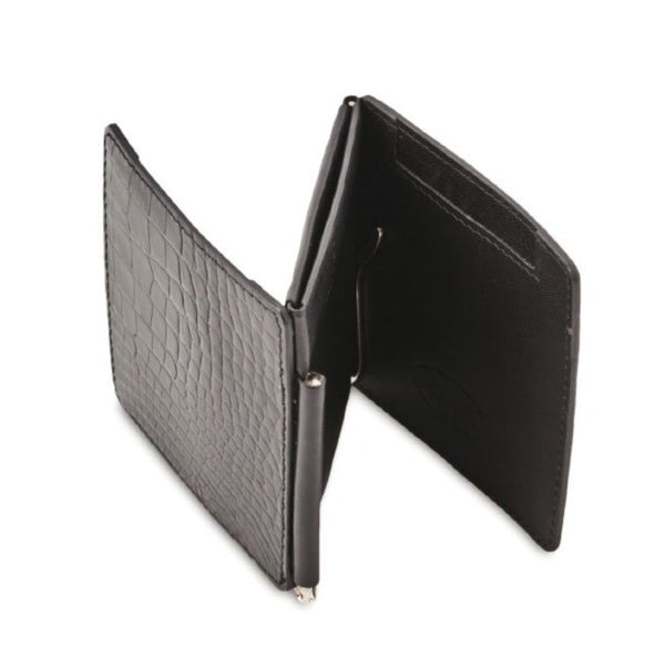Crocodile Tri-Fold Wallet HAND MADE IN ITALY CENTRAL POINT POCKET