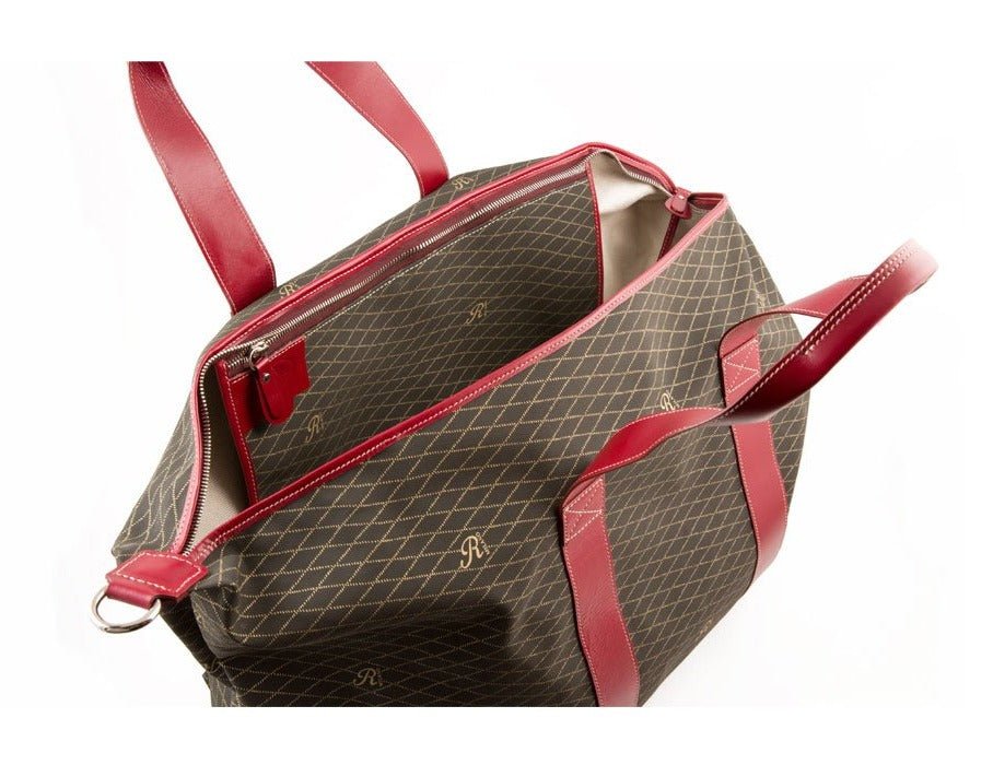 Rivolta Travel Bag with rivolta texture with leather details - Rivolta 1883