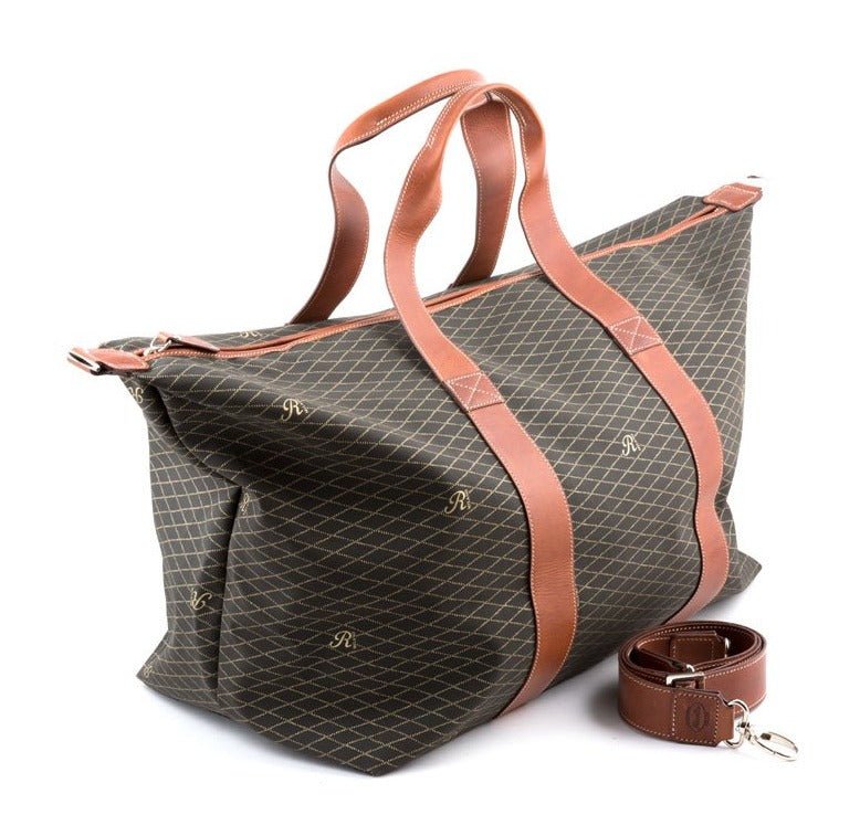 Rivolta Travel Bag with rivolta texture with leather details - Rivolta 1883