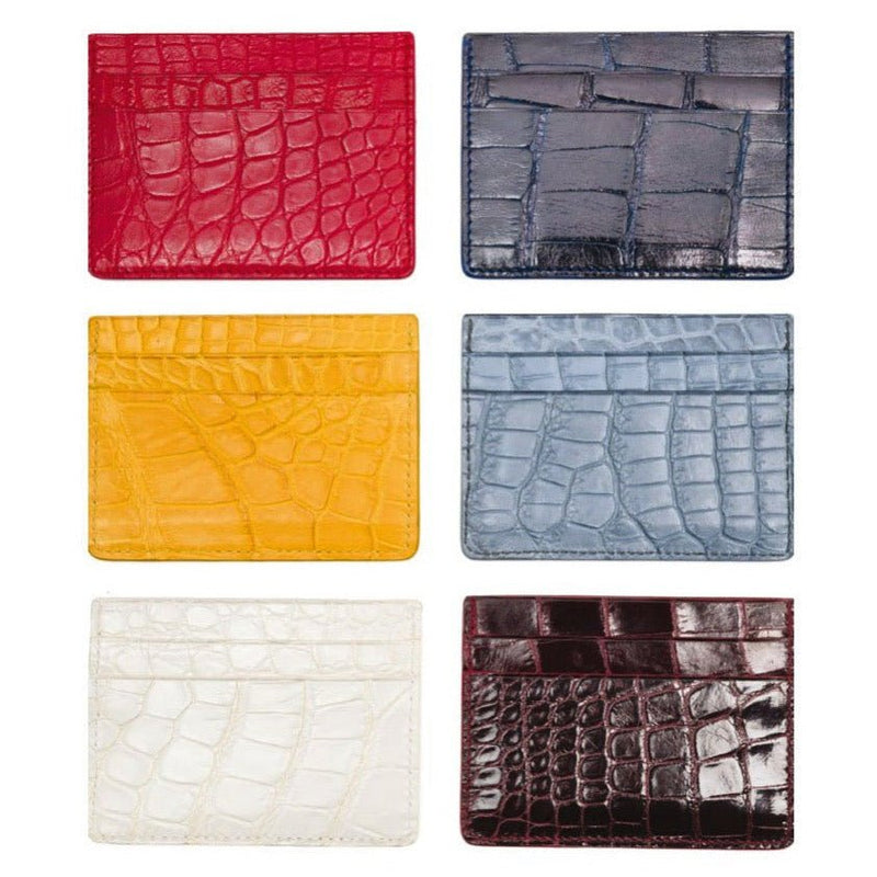 Crocodile Credit Card Holder GENUINE CROCODILE LEATHER - Rivolta 1883