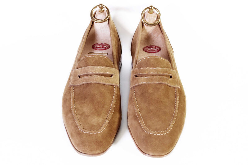 LOAFER UNLINED WITH PENNY STRAP SUEDE LEATHER - Rivolta 1883