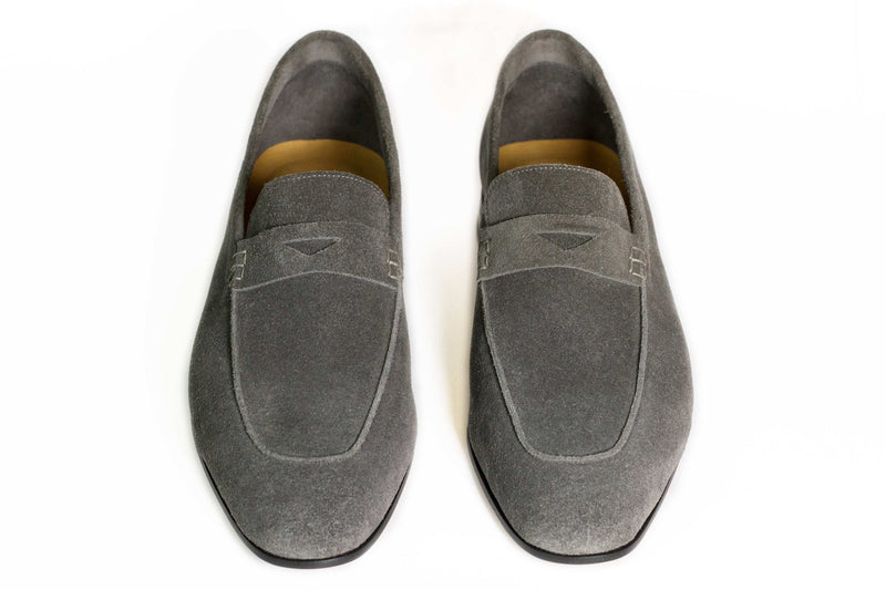 LOAFER UNLINED WITH PENNY STRAP SUEDE LEATHER - Rivolta 1883