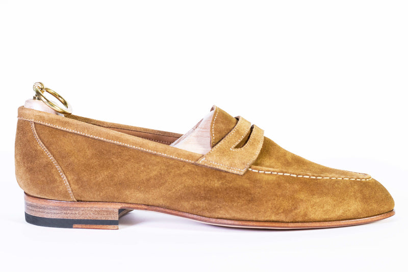 LOAFER UNLINED WITH PENNY STRAP SUEDE LEATHER - Rivolta 1883