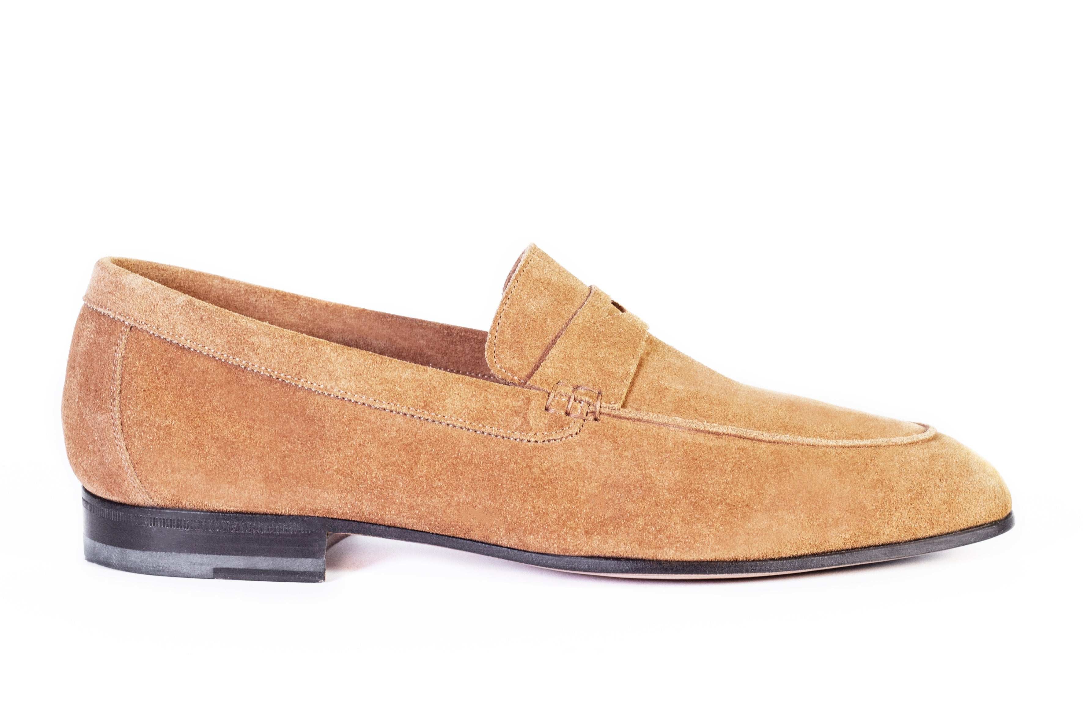 LOAFER UNLINED WITH PENNY STRAP SUEDE LEATHER - Rivolta 1883
