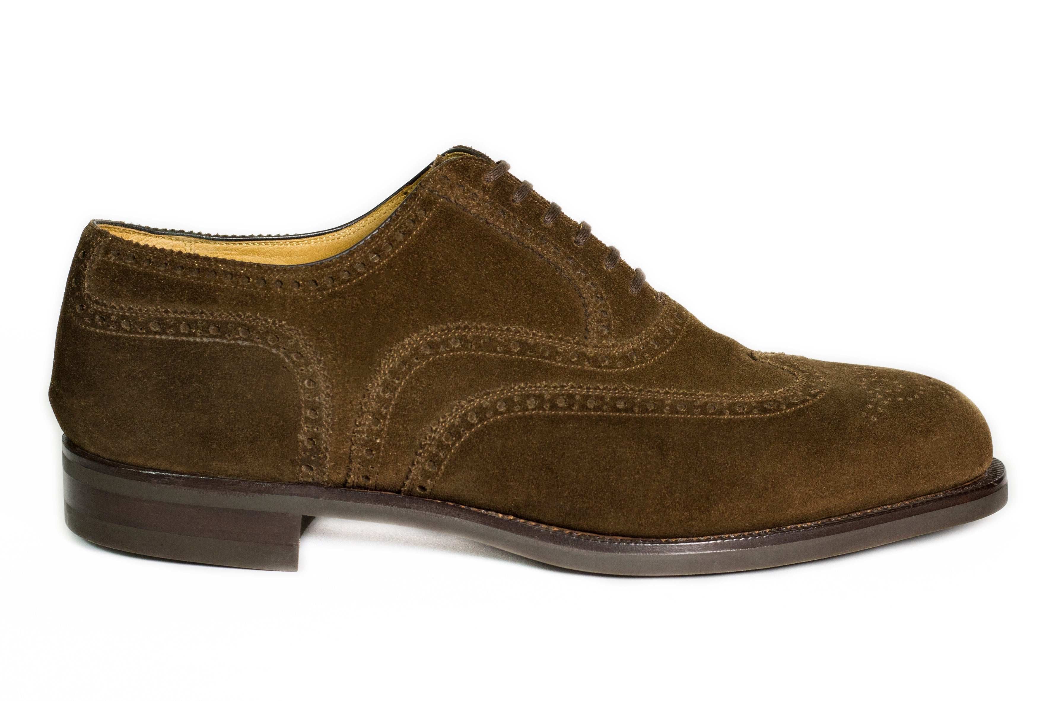 OXFOERD SULL BROGUE WITH WING CAO HAND.WELTED GOOYEAR WITH RUBBER SOLE - Rivolta 1883