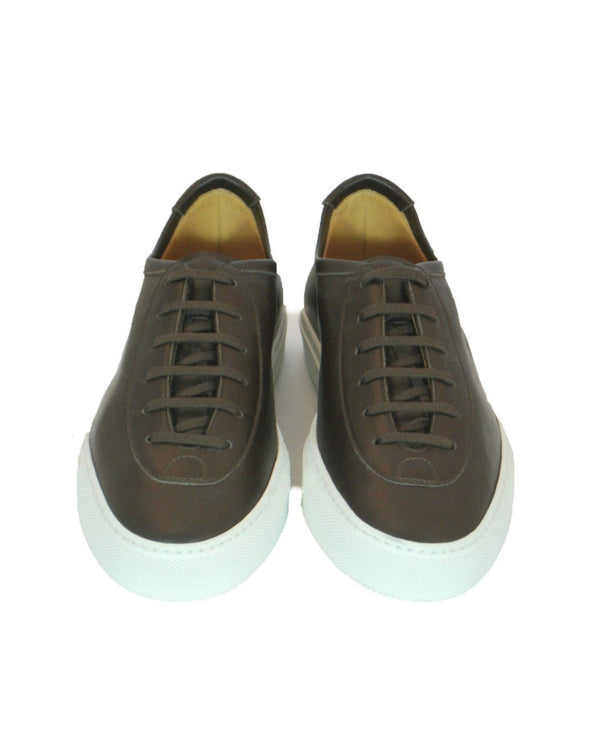MyWay Oxford - Brown sneeker calf leather and stitches sole