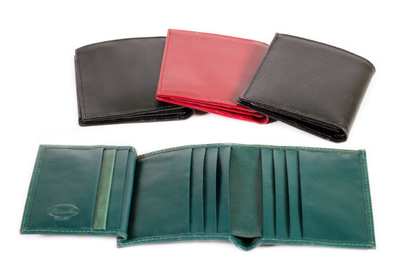 Tri-fold Leather Credit Card Holder