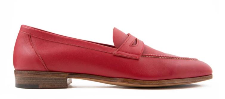 WOMAN LOAFER UNLINED WITH PENNY STRAP FULL GRAIN CALF LEATHER