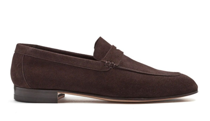LOAFER UNLINED WITH PENNY STRAP SUEDE LEATHER