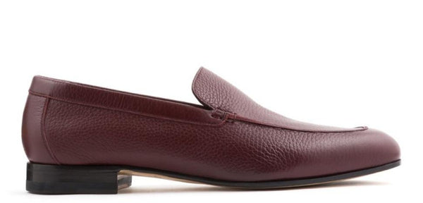 LOAFER UNLINED PLAIN GRAIN CALF LEATHER HAND WELTED BLAKE STITCHES