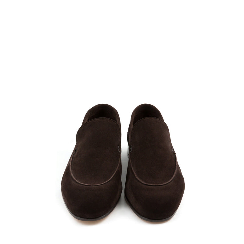 LOAFER UNLINED PLAIN SUEDE LEATHER HAND WELTED BLAKE STITCHES