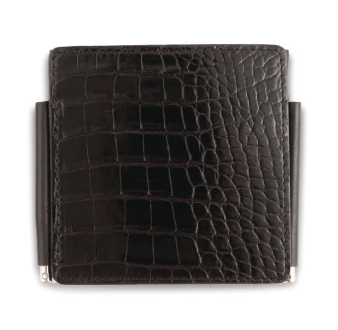 Crocodile Tri - Fold Wallet HAND MADE IN ITALY CENTRAL POINT POCKET - Rivolta 1883