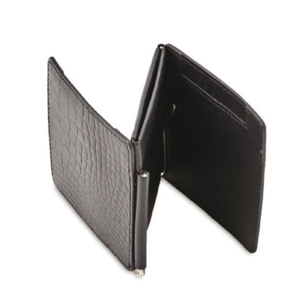 Crocodile Tri - Fold Wallet HAND MADE IN ITALY CENTRAL POINT POCKET - Rivolta 1883