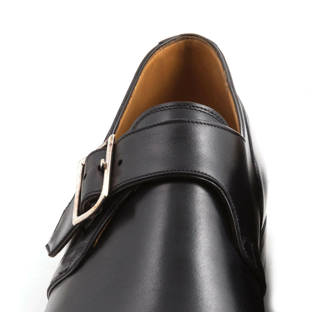 DERBY WITH LARGE BUCKLE CALF LEATHER HAND WELTED GOODYEAR - Rivolta 1883