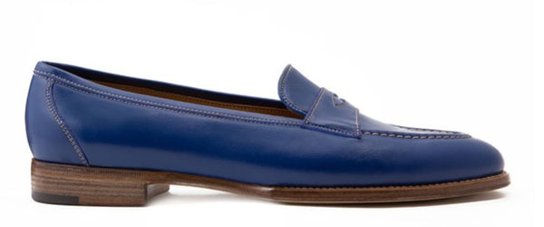 LOAFER WITH PENNY STRAP CALF LEATHER HAND WELTED BLAKE STITCHES