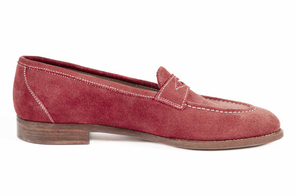 WOMAN LOAFER WITH PENNY STRAP SUEDE LEATHER