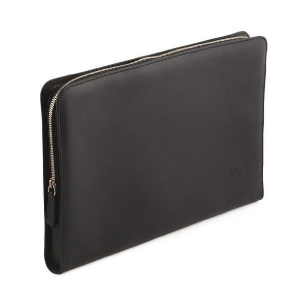 Leather Document Holder with Zip CALF LEATHER - Rivolta 1883