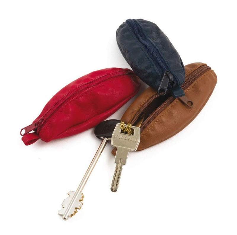 Leather Key Case LAMB NAPPA ZIP CLOSIMG HANDMADE IN ITALY - Rivolta 1883