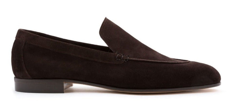 LOAFER UNLINED PLAIN SUEDE LEATHER HAND WELTED BLAKE STITCHES - Rivolta 1883