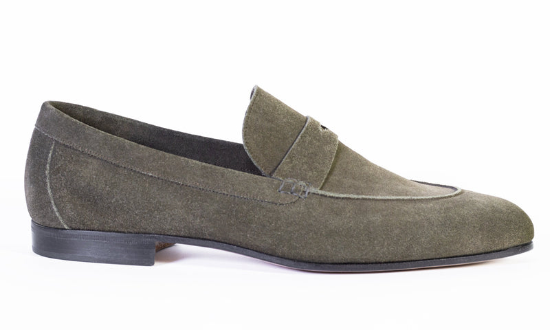 LOAFER UNLINED WITH PENNY STRAP SUEDE LEATHER - Rivolta 1883