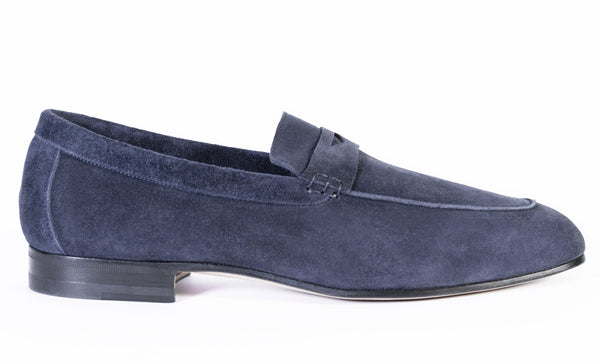 LOAFER UNLINED WITH PENNY STRAP SUEDE LEATHER - Rivolta 1883