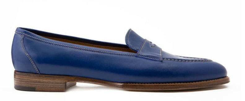 LOAFER WITH PENNY STRAP CALF LEATHER HAND WELTED BLAKE STITCHES - Rivolta 1883