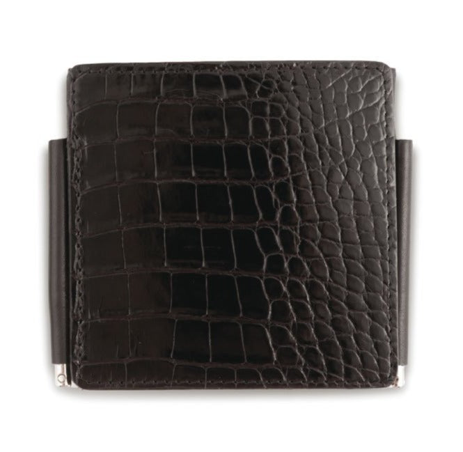 Crocodile Tri-Fold Wallet HAND MADE IN ITALY CENTRAL POINT POCKET