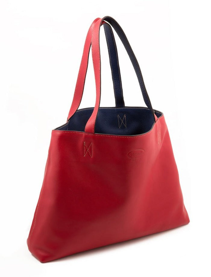 Shopping Bag Twin calf leather double face