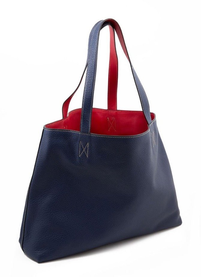 Shopping Bag Twin calf leather double face - Rivolta 1883