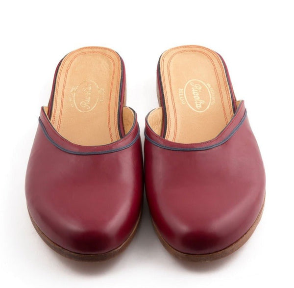 SLIPPER OPEN HEEL NAPPA CALF LEATHER UNIQUE - Rivolta 1883