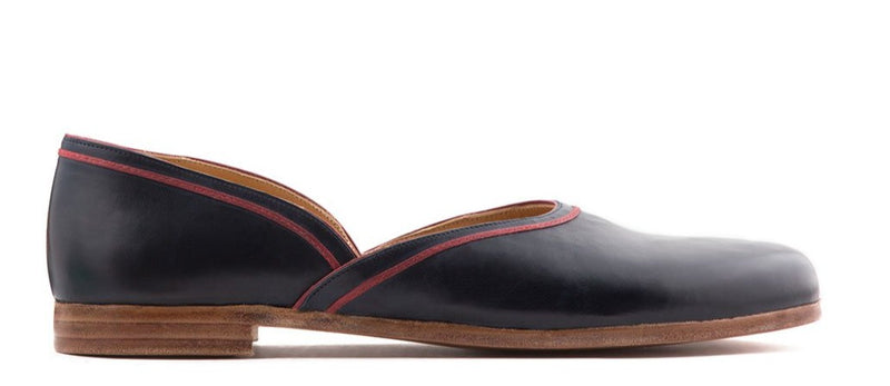 SLIPPER CLOSED HELL NAPPA CALF LEATHER HAND WELTED BLAKE STITCHES