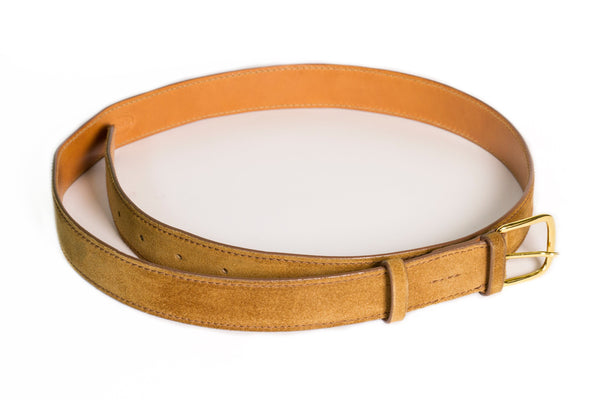 Suede Leather Belt - Snuff - Rivolta 1883