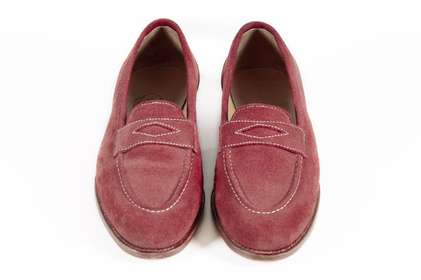 WOMAN LOAFER WITH PENNY STRAP SUEDE LEATHER - Rivolta 1883