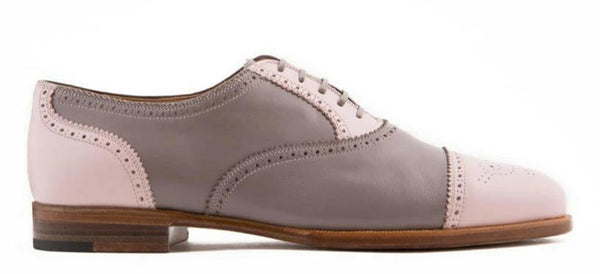 WOMAN OXFORD FULL BROGUE CALF LEATHER HANDMADE - Rivolta 1883